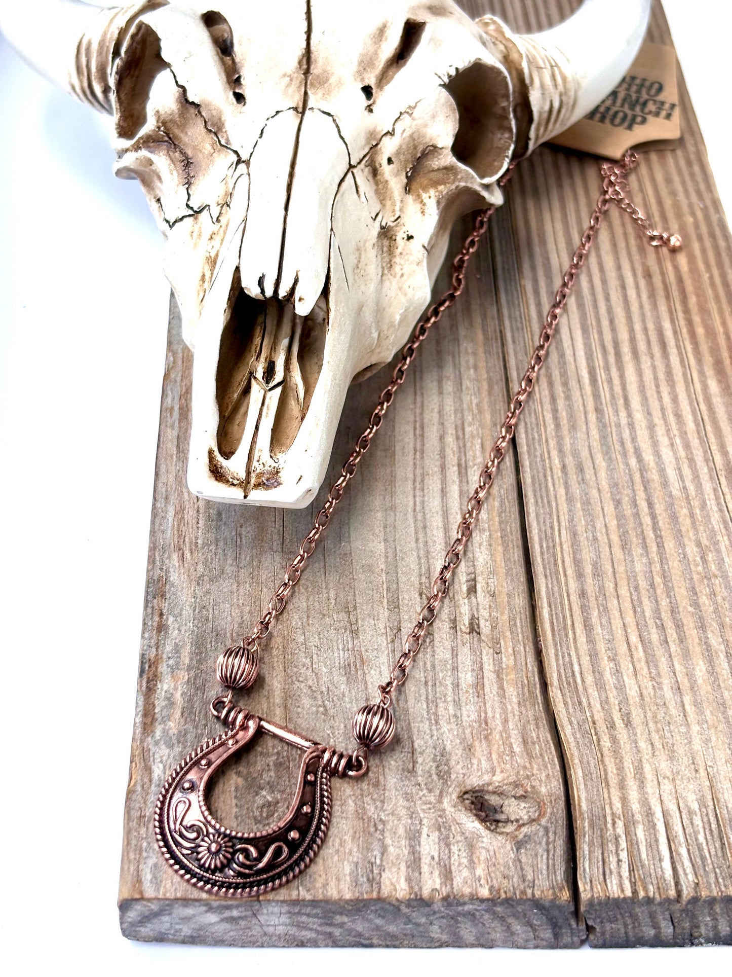 Western Horseshoe Pendant Necklace