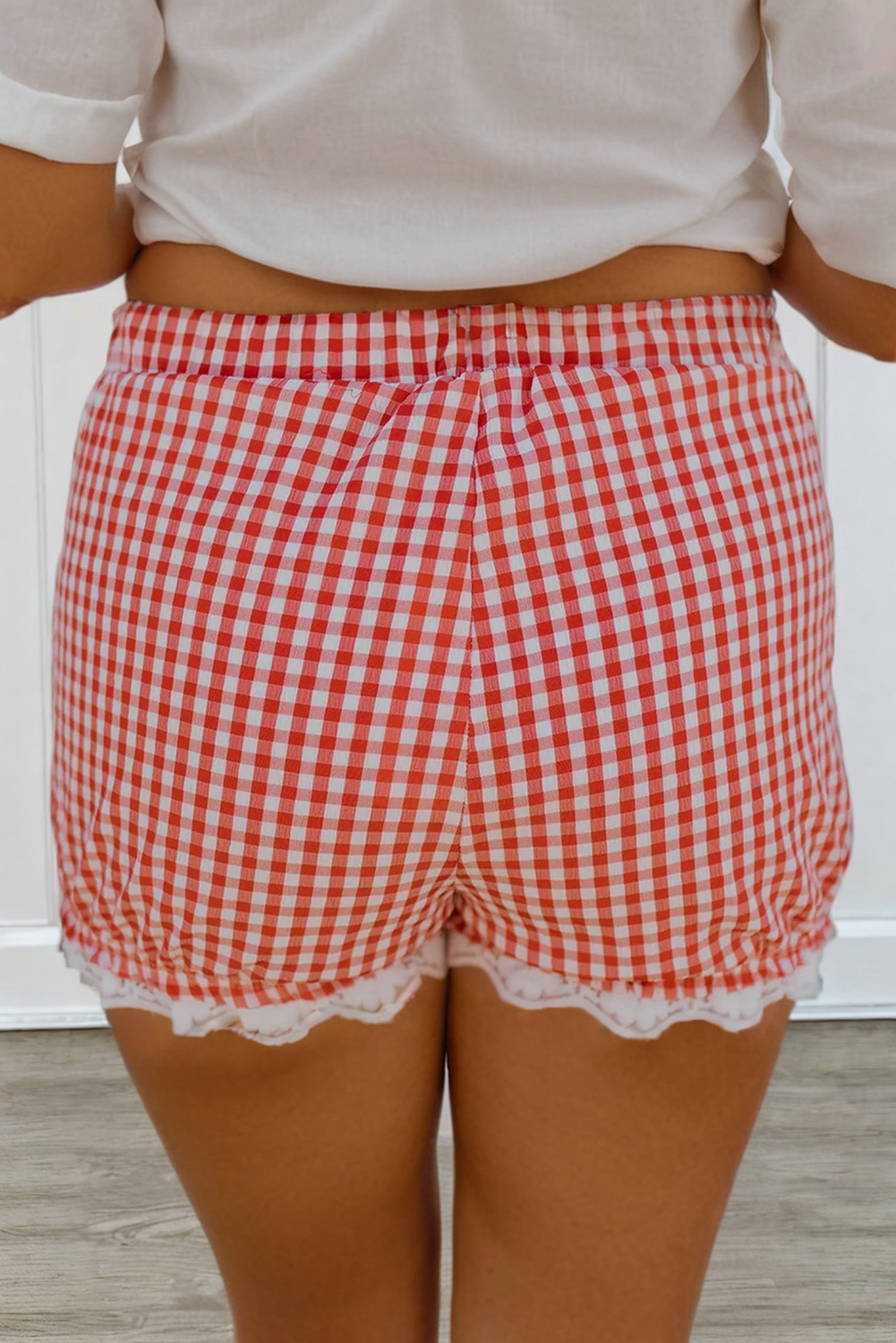 Plaid Lace Shorts