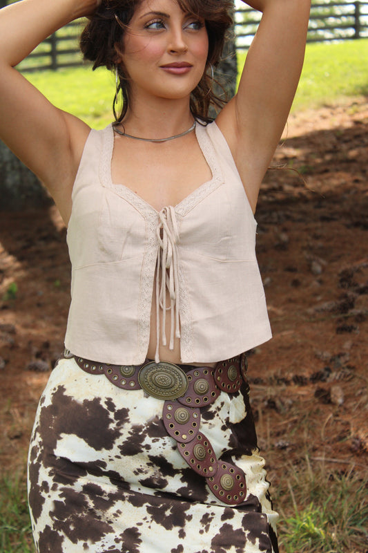 Georgia Tie Top