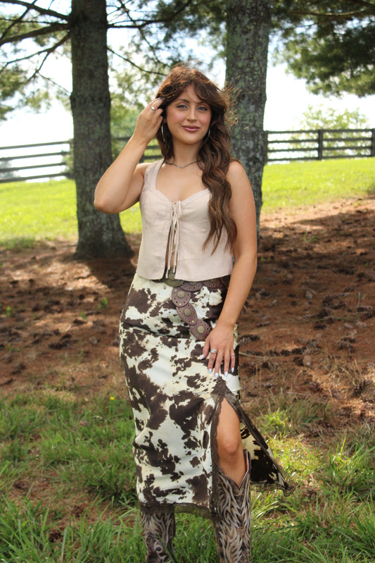 Satin Cattle Call Skirt