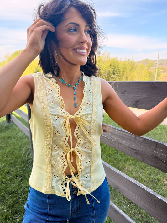 Buttercup Tie Vest