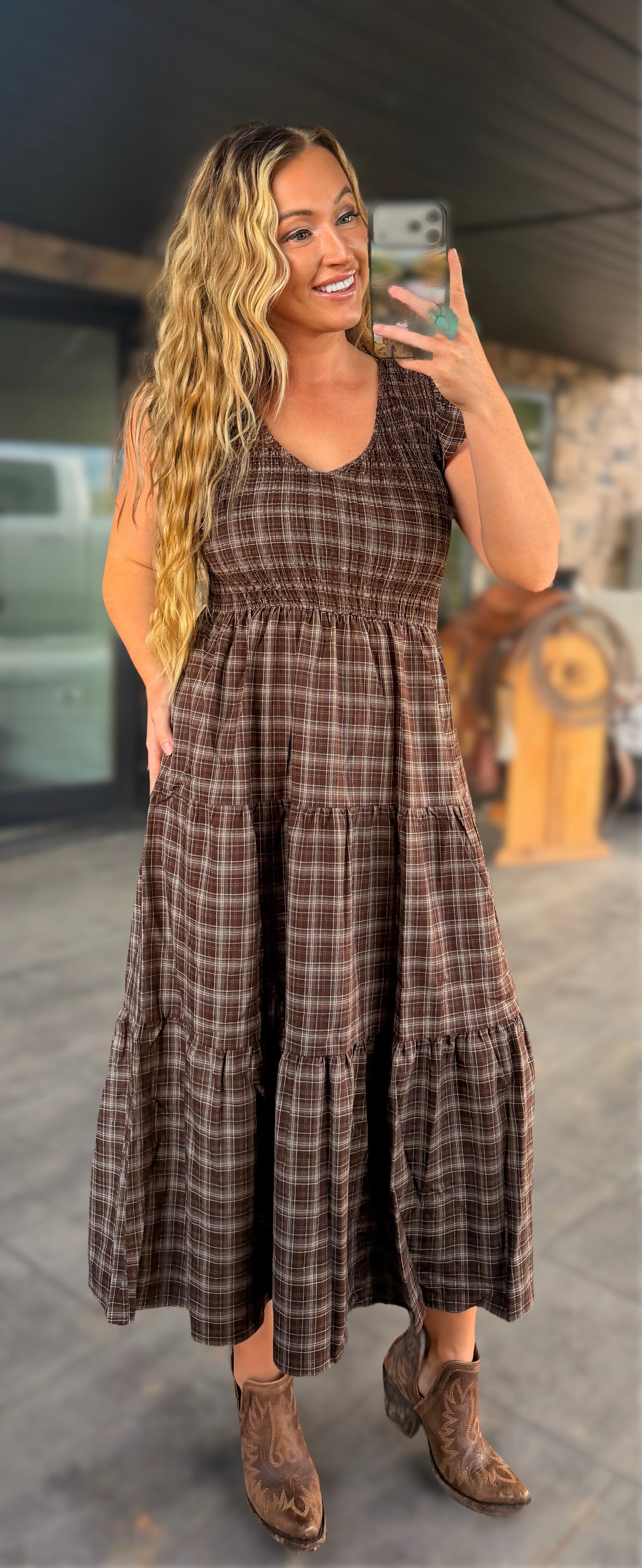Belle Plaid Dress