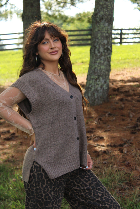 Punchy sweater vest