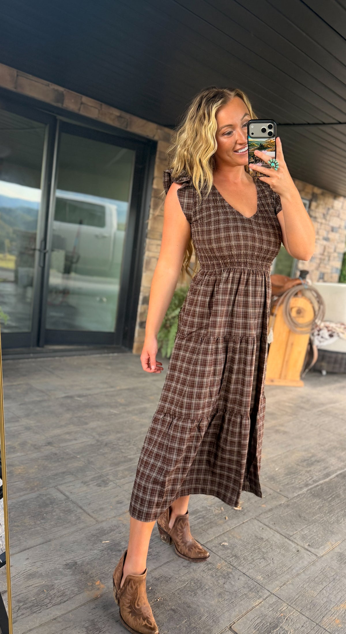 Belle Plaid Dress