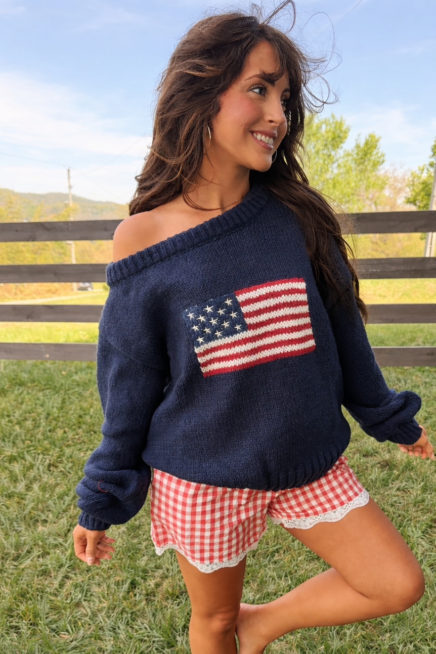 American Honey Boat Neck Sweater