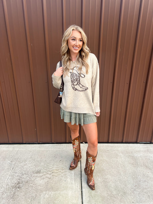 Cozy Cowgirl Sweater